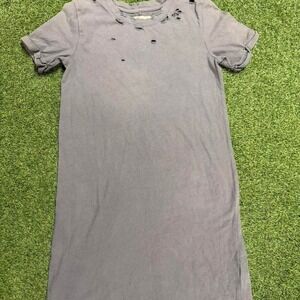 Hollister grey bodycon dress with cutouts Size XS #bodycon #distressed